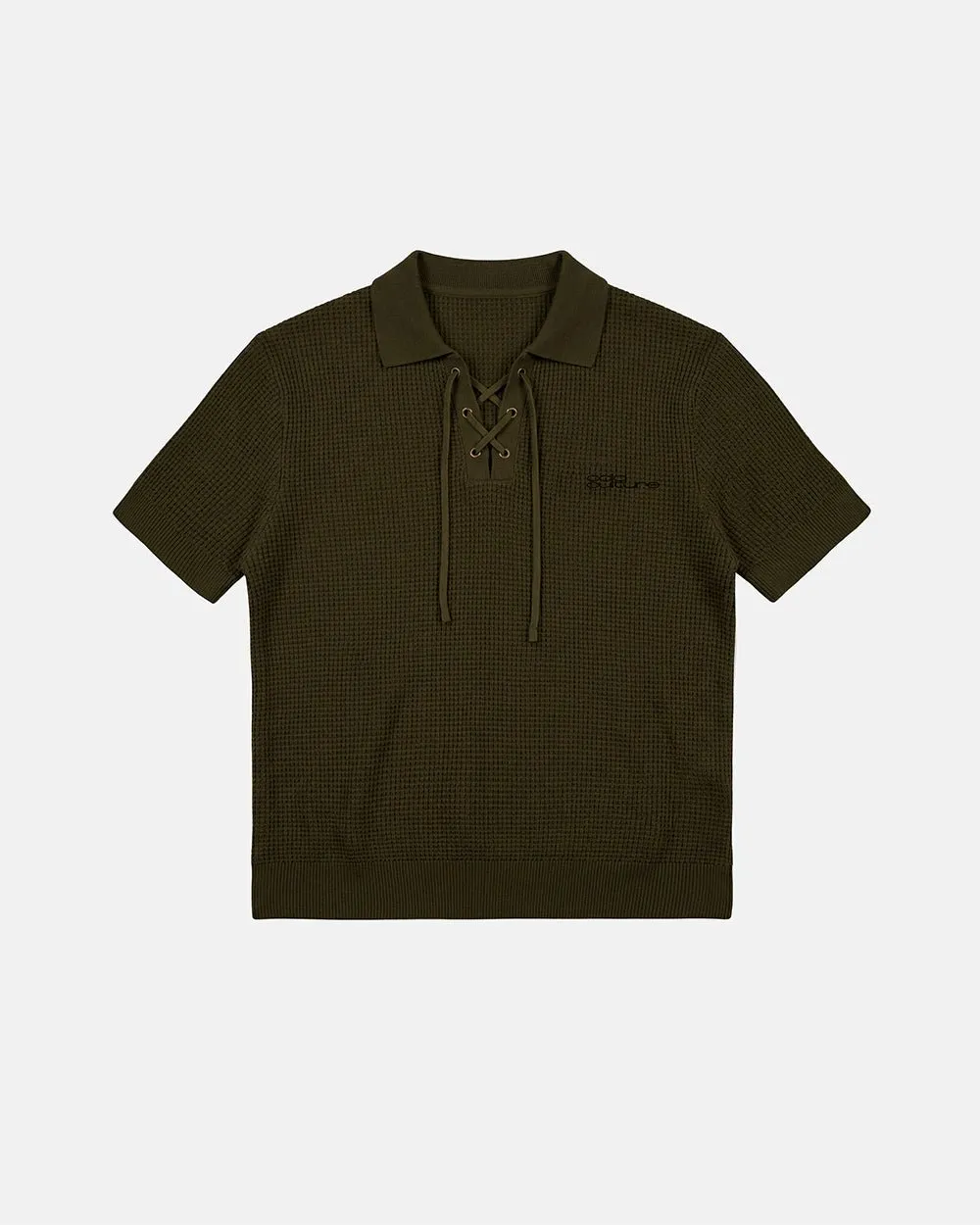 SPARROW KNIT POLO GREEN sold by Cold Culture product image thumbnail 3