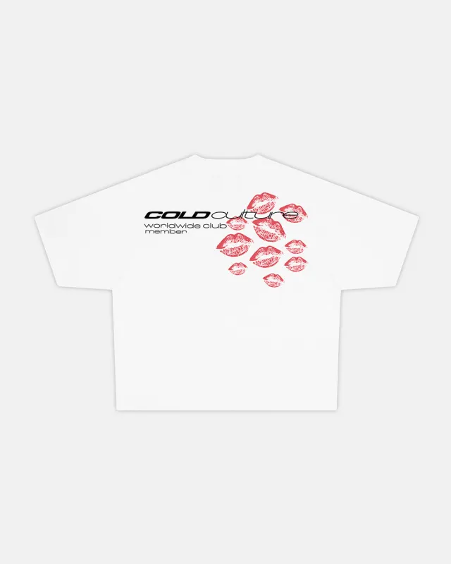 KISS IN THE ASTROS TEE WHITE made by Cold Culture