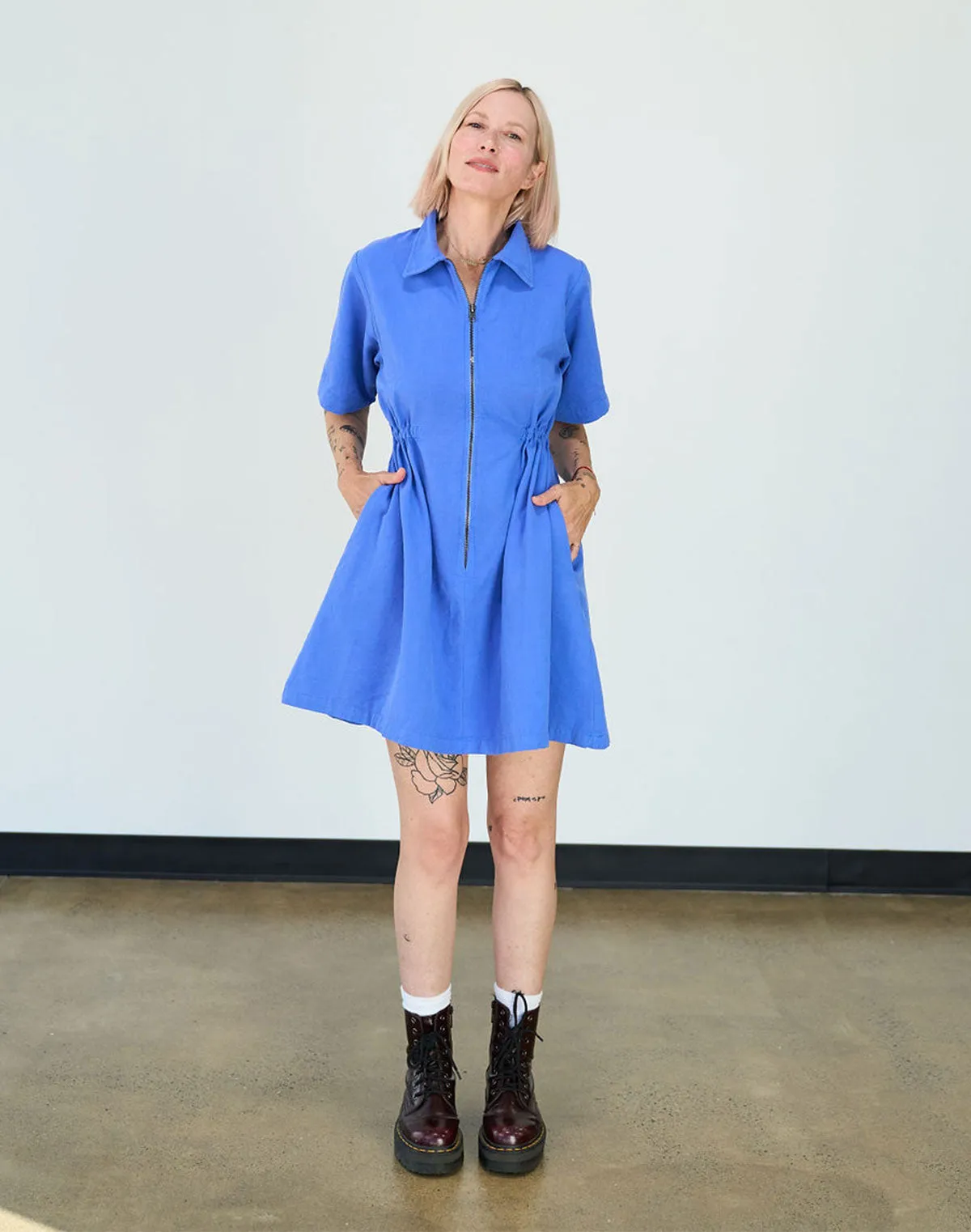 Noble Adult Utility Dress in French Blue sold by Noble product image thumbnail 5