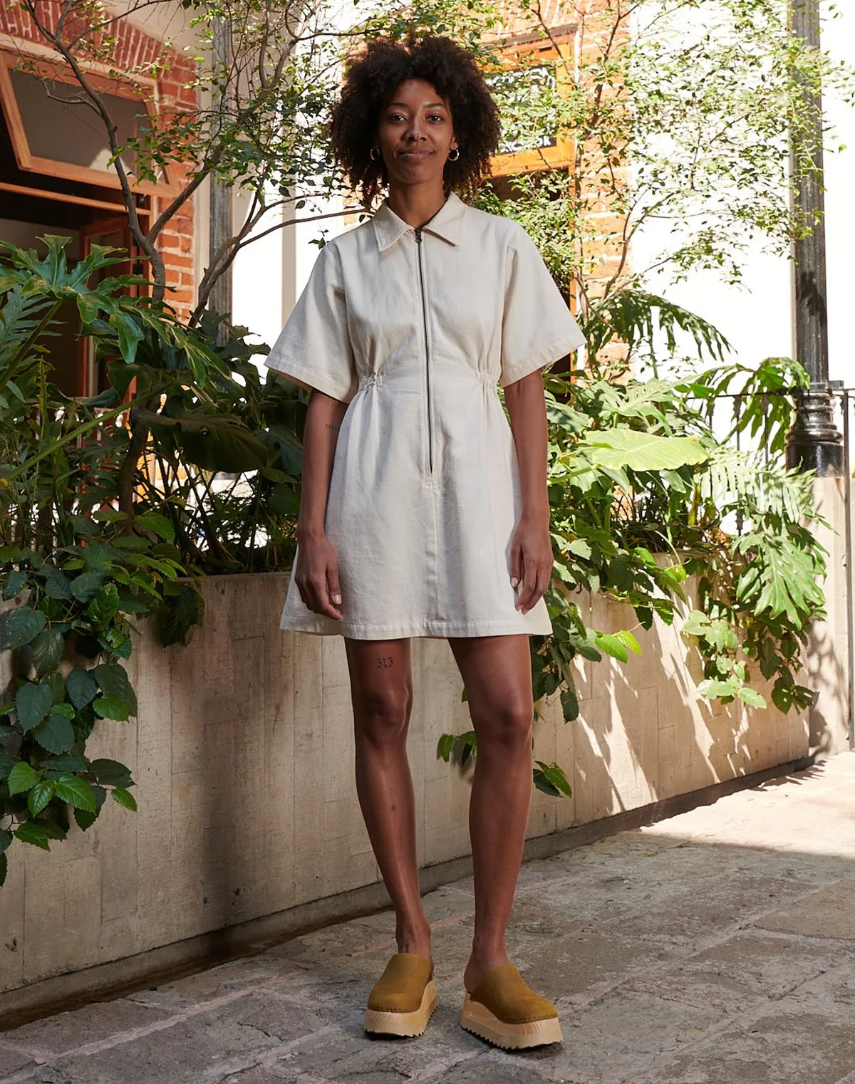 Noble Adult Utility Dress in Oat Milk sold by Noble product image thumbnail 2