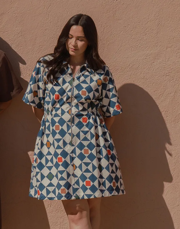 Noble Adult Utility Dress in Dorothy's Quilt sold by Noble