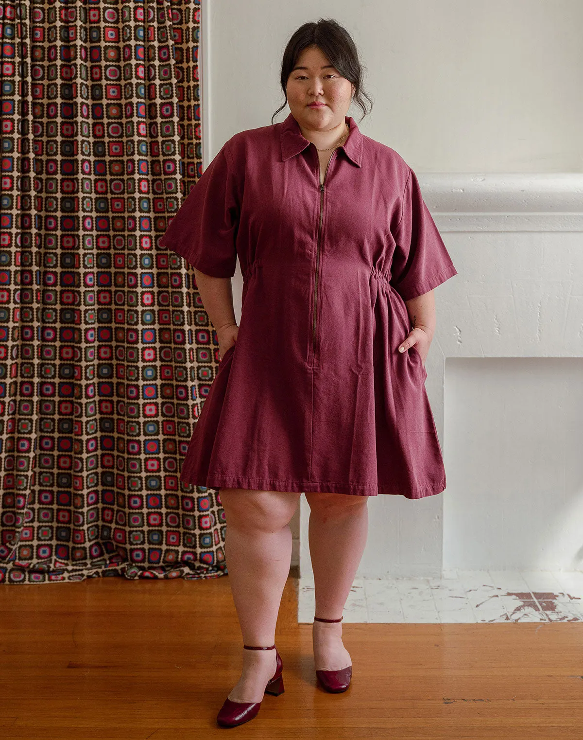 Noble Adult Utility Dress in Bordeaux sold by Noble product image thumbnail 4