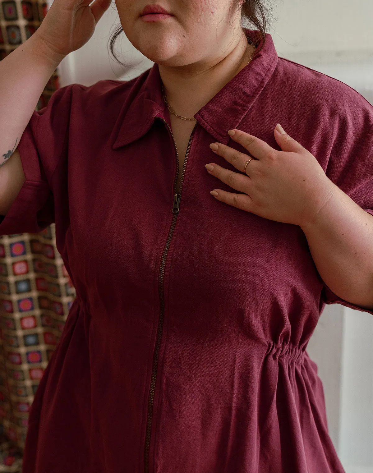 Noble Adult Utility Dress in Bordeaux sold by Noble product image thumbnail 3