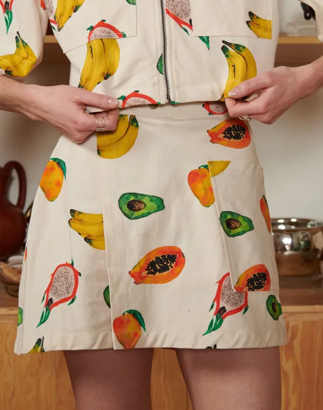 Noble Adult Utility Skort in Frutas sold by Noble