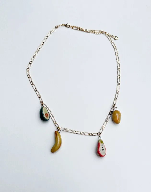 Noble x Juice Ceramics Frutas Charm Necklace sold by Noble