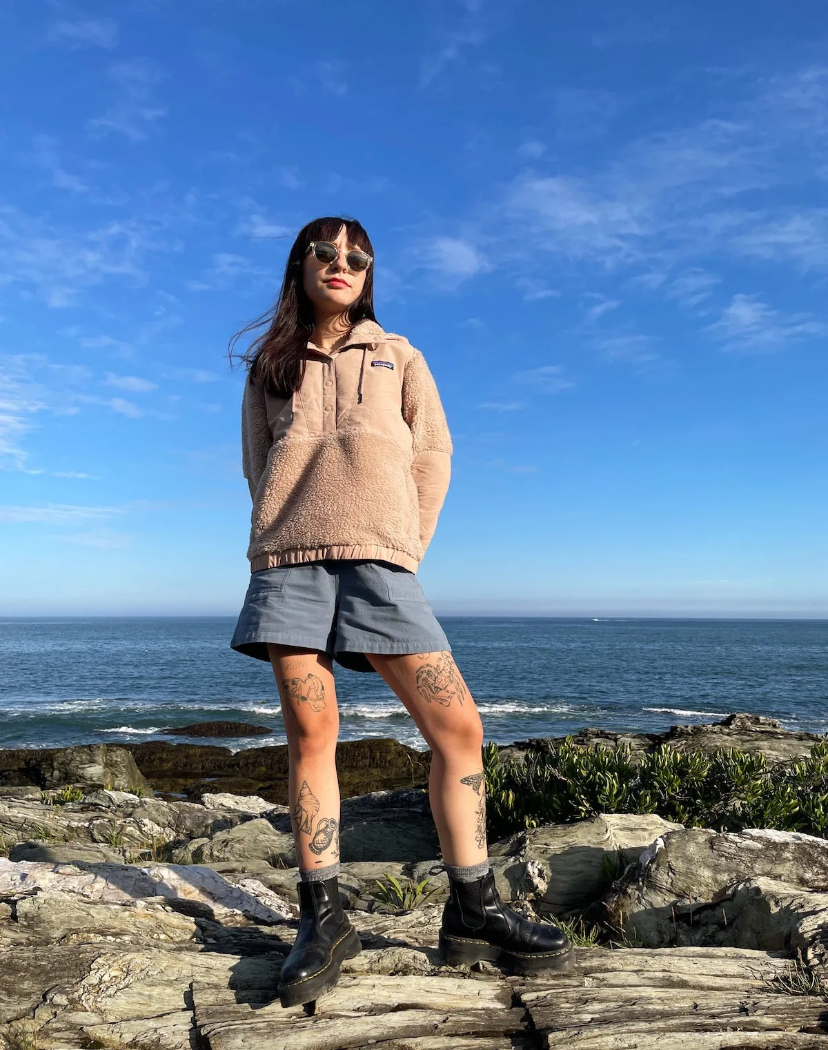 Patagonia Women's Shelled Retro-X® Fleece Pullover in Shroom Taupe sold by Noble product image thumbnail 2