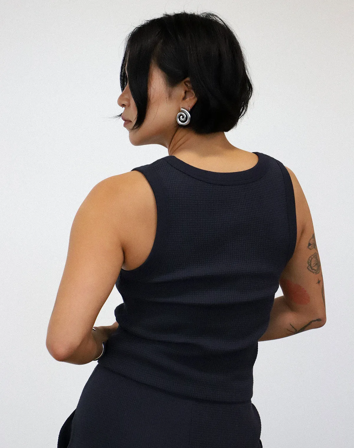 Waffle Square Crop Tank sold by Noble product image thumbnail 2