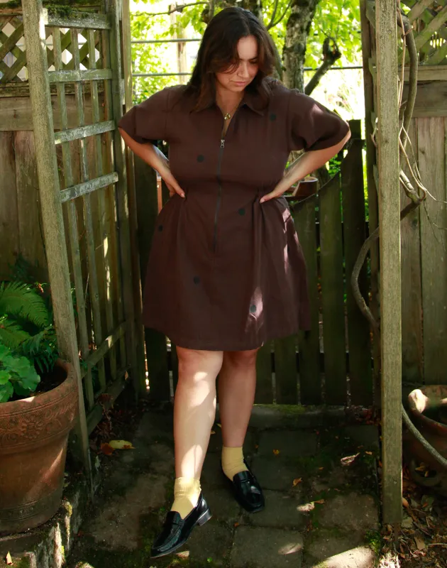 Made to Order: Polka Dot Utility Dress sold by Noble