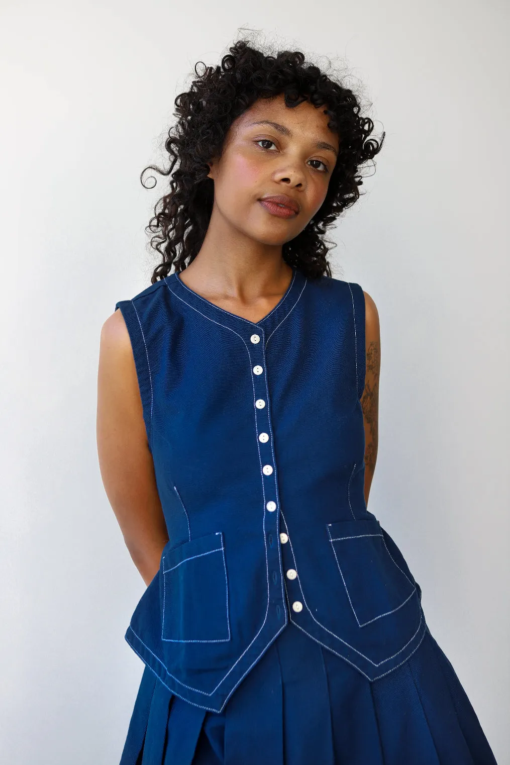 Flared Vest sold by Noble