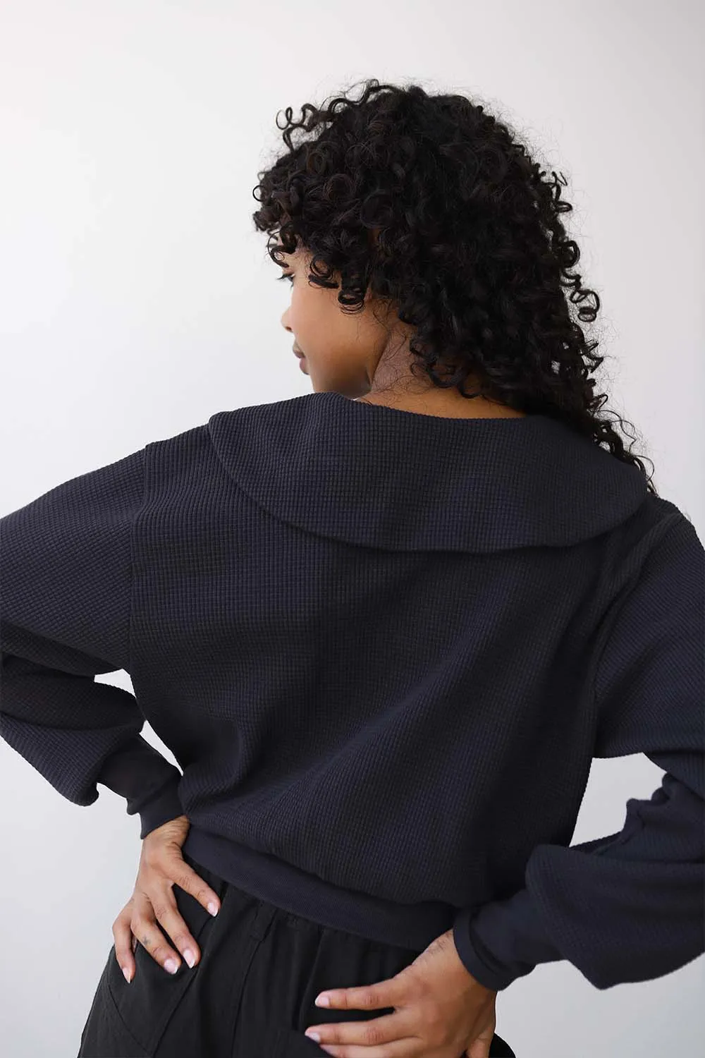 Waffle Sailor Cardigan sold by Noble product image thumbnail 2