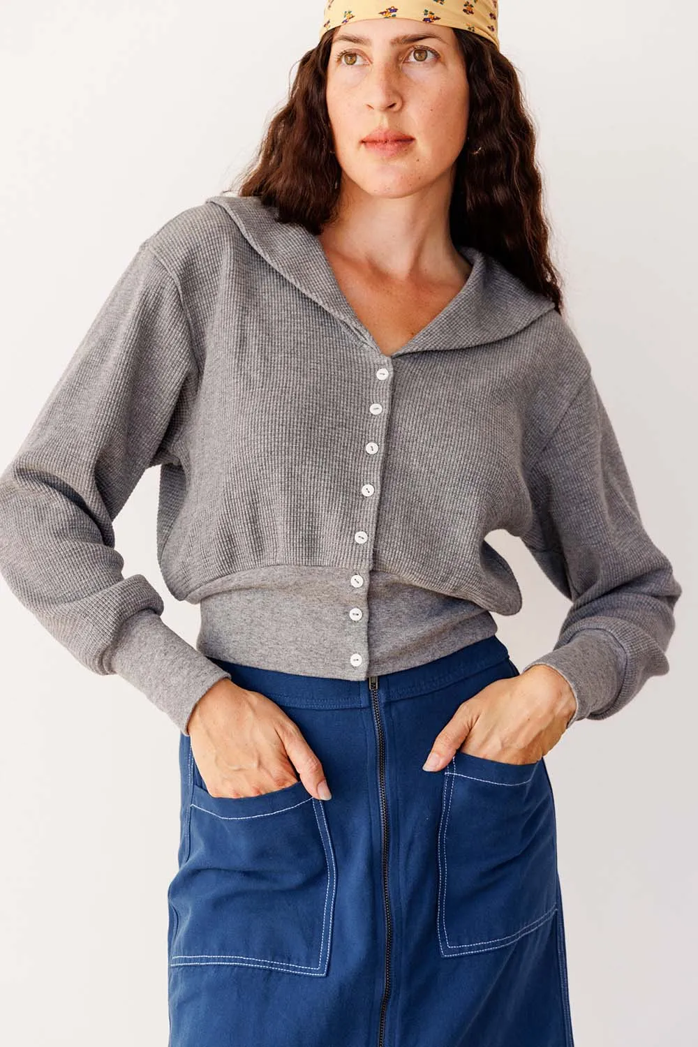 Waffle Sailor Cardigan sold by Noble product image thumbnail 5