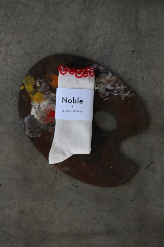 Ruffle Modal Sock made by Noble