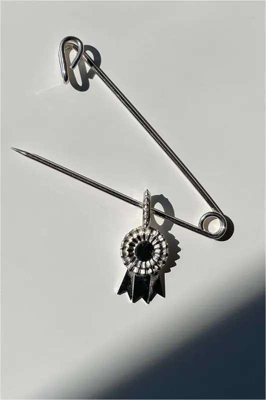 Large Sterling Silver Safety Pin sold by Noble