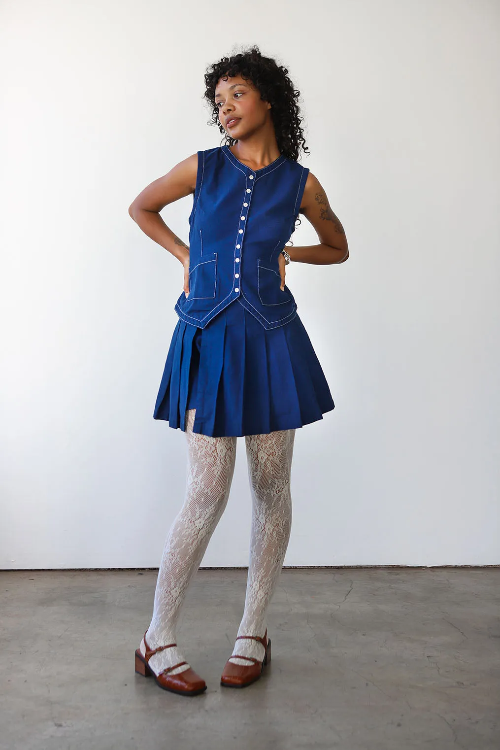 Pleated Skort sold by Noble