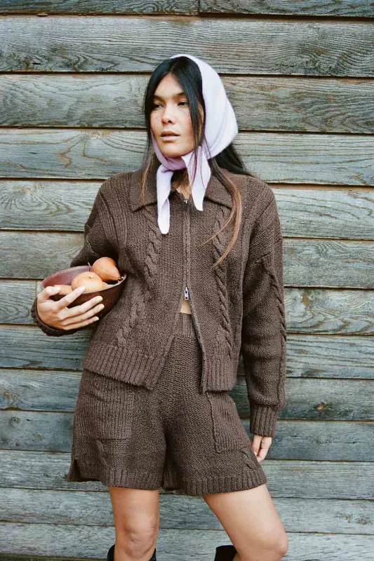 Braided Knit Short sold by Noble