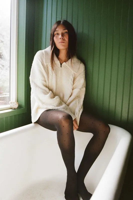 Braided Knit Cardigan made by Noble