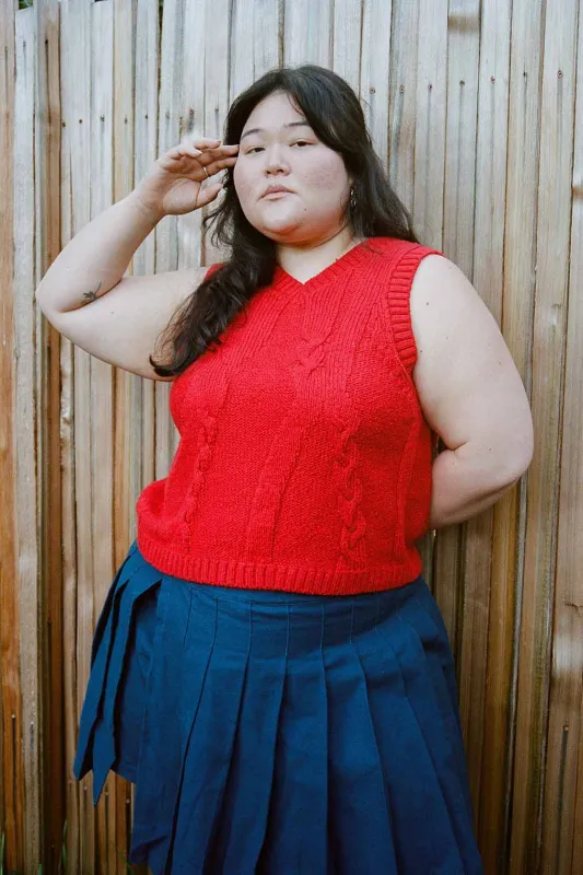 Braided Knit Vest made by Noble