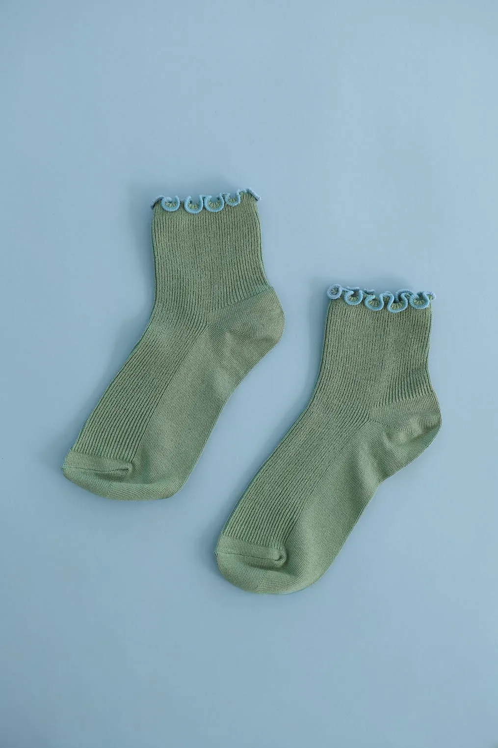 Petite Ruffle Modal Sock sold by Noble