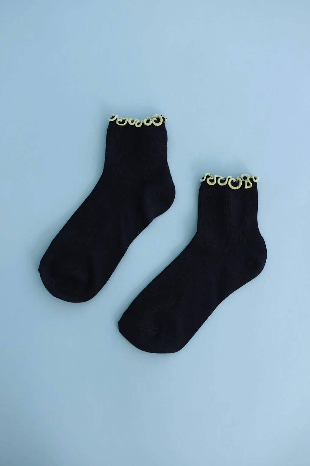 Petite Ruffle Modal Sock sold by Noble
