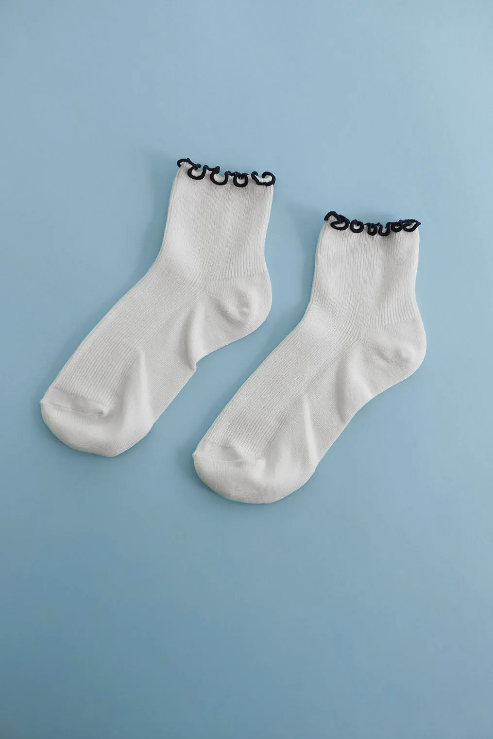 Petite Ruffle Modal Sock sold by Noble