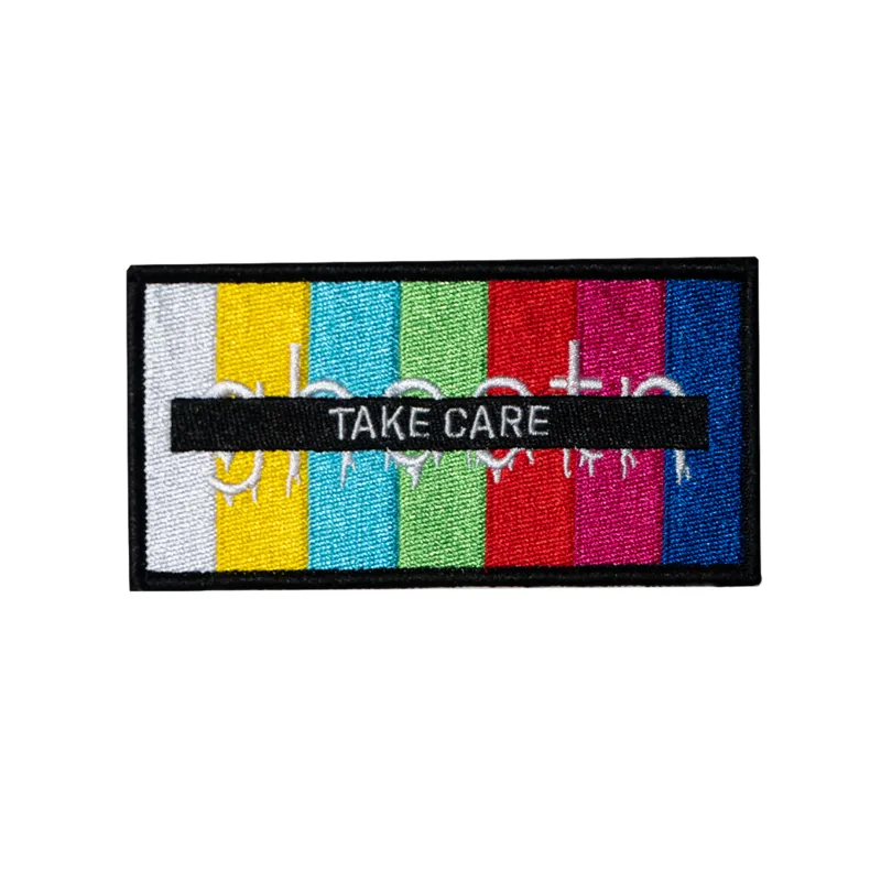 Take Care Color Block Embroidered Patch sold by Ghostn