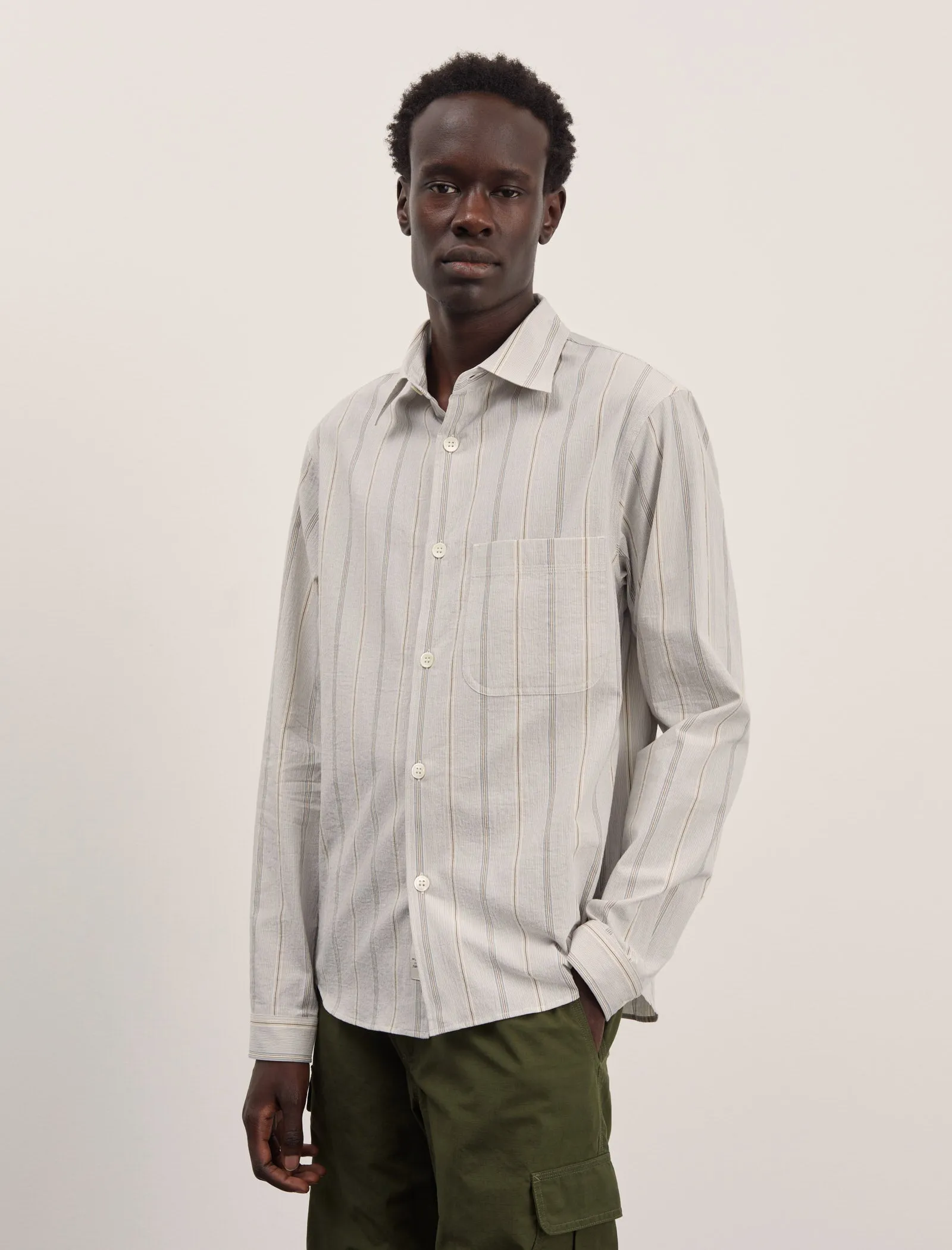 ANOTHER Shirt 4.0 JPN, Sora Iro Stripe sold by ANOTHER ASPECT product image thumbnail 2