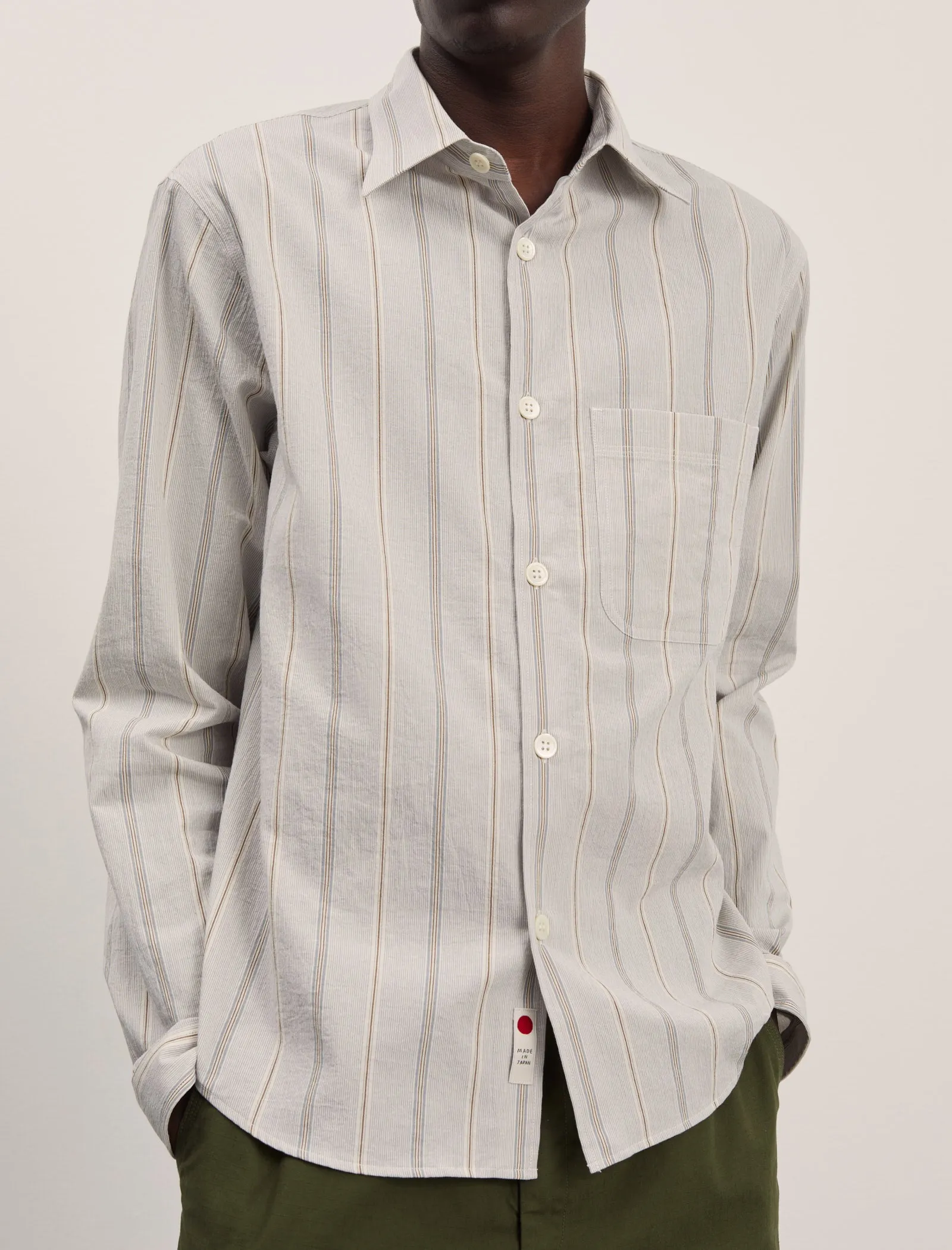 ANOTHER Shirt 4.0 JPN, Sora Iro Stripe sold by ANOTHER ASPECT product image thumbnail 4