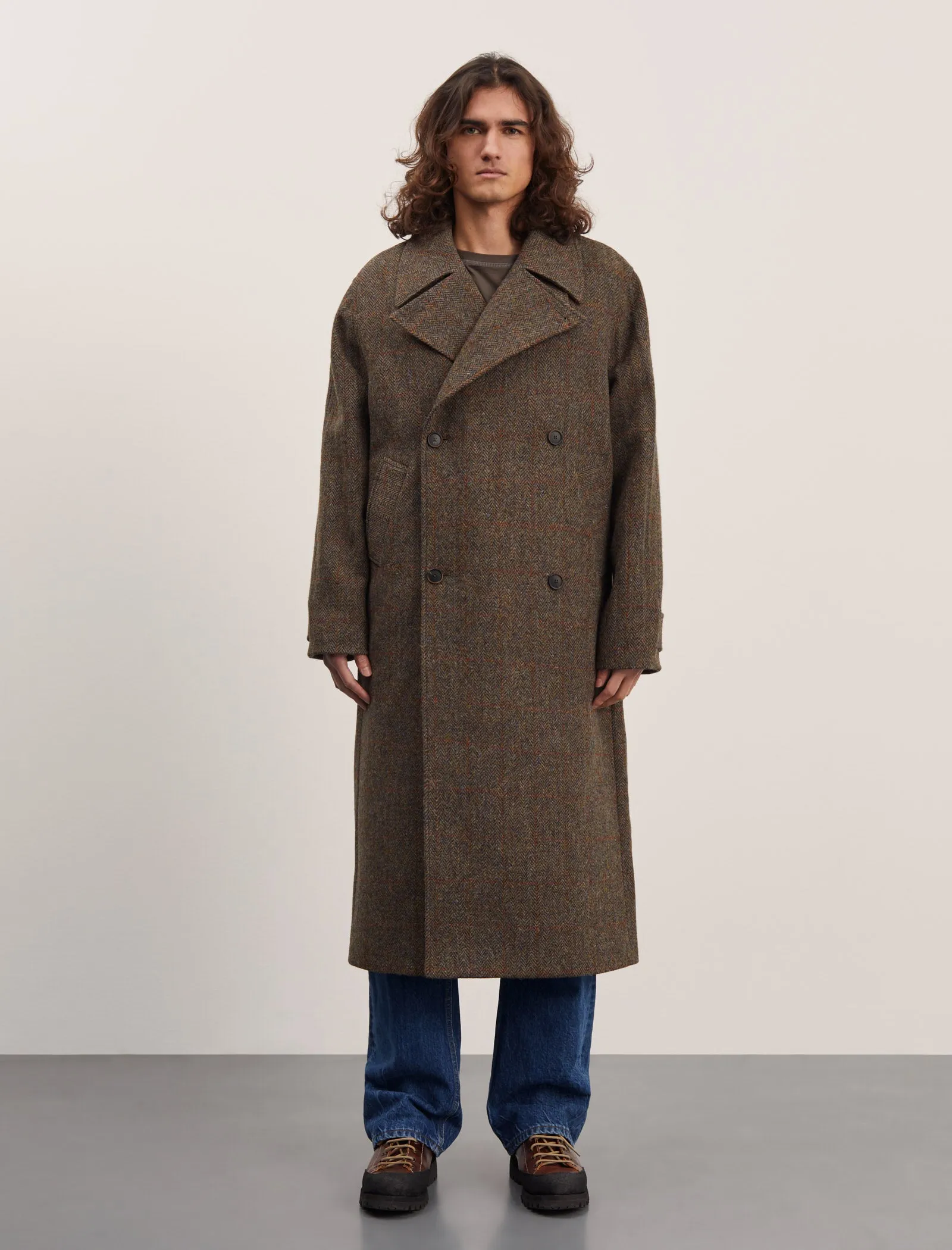 ANOTHER Coat 3.0, Green Herringbone sold by ANOTHER ASPECT