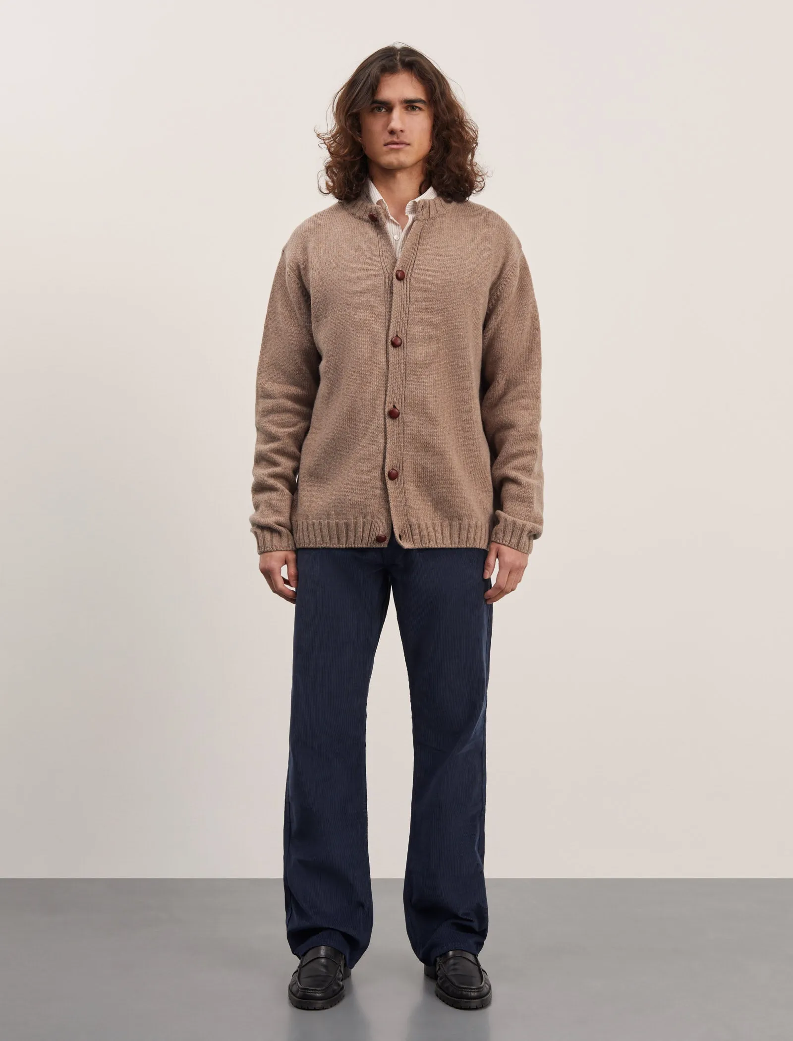 ANOTHER Cardigan 3.0, Grey Brown Melange sold by ANOTHER ASPECT