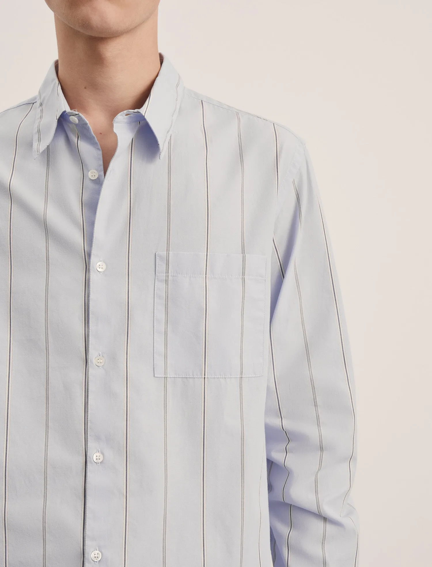 ANOTHER Shirt 3.0, Blue/Navy Stripe sold by ANOTHER ASPECT product image thumbnail 4