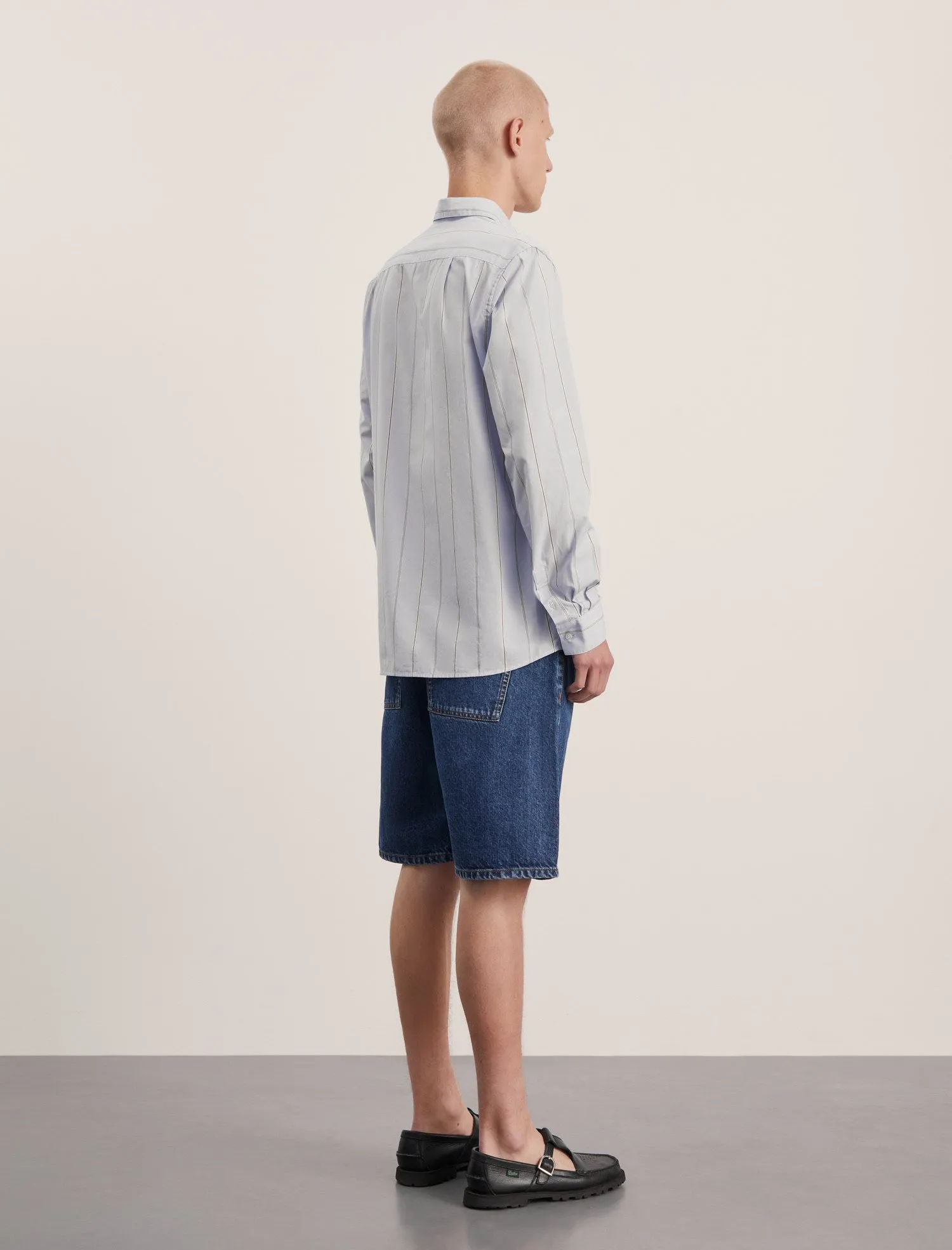 ANOTHER Shirt 3.0, Blue/Navy Stripe sold by ANOTHER ASPECT product image thumbnail 3