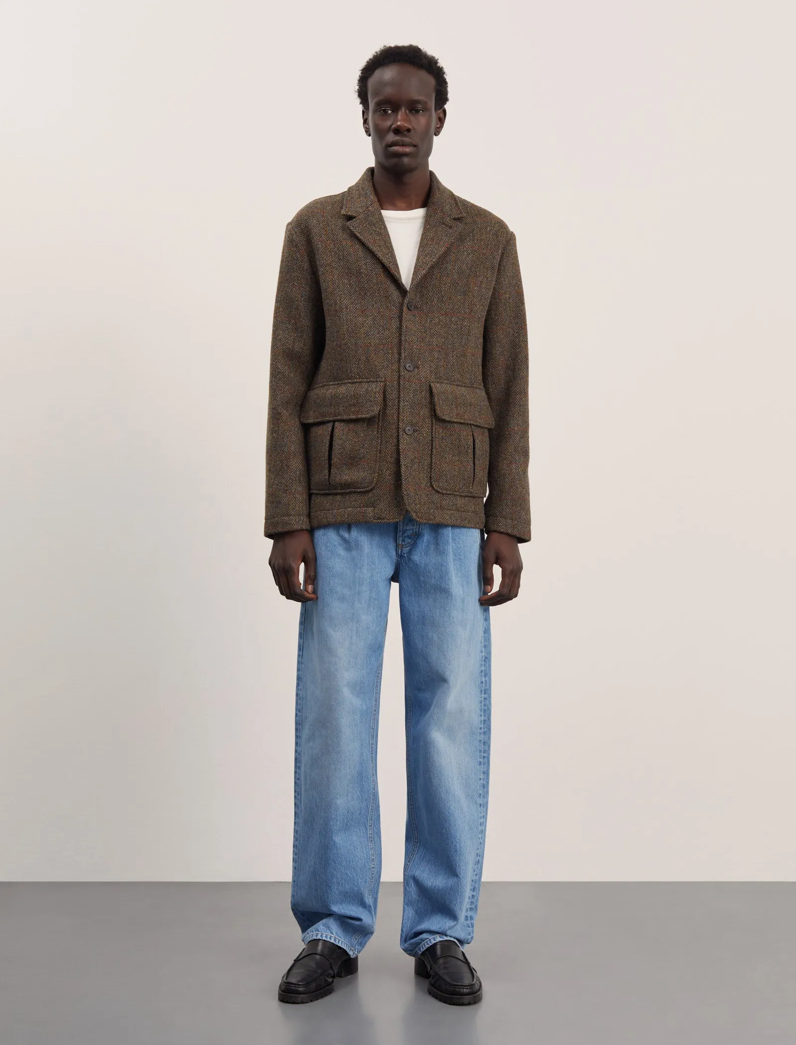 ANOTHER Jacket 3.0, Khaki Green Herringbone sold by ANOTHER ASPECT