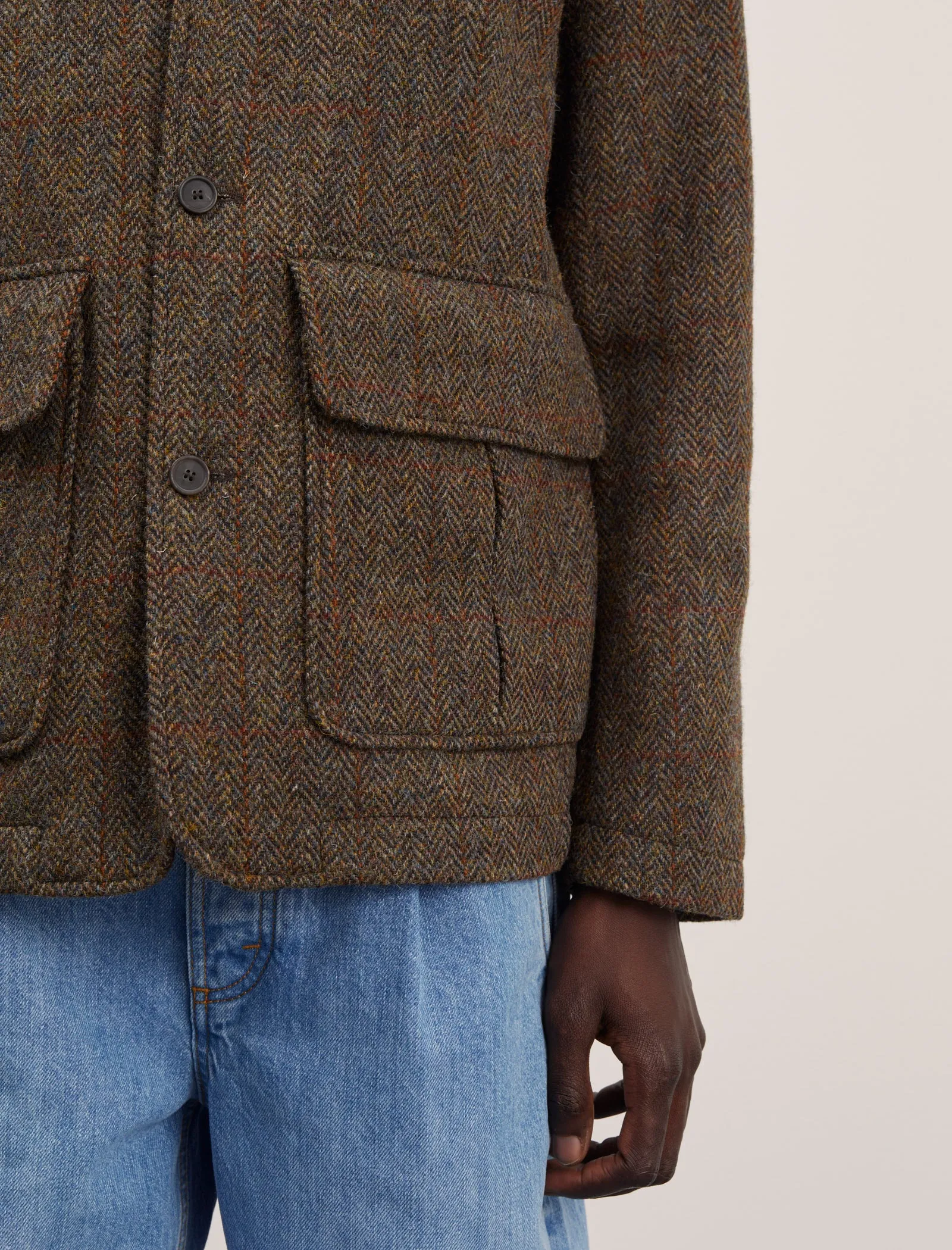 ANOTHER Jacket 3.0, Khaki Green Herringbone sold by ANOTHER ASPECT product image thumbnail 4