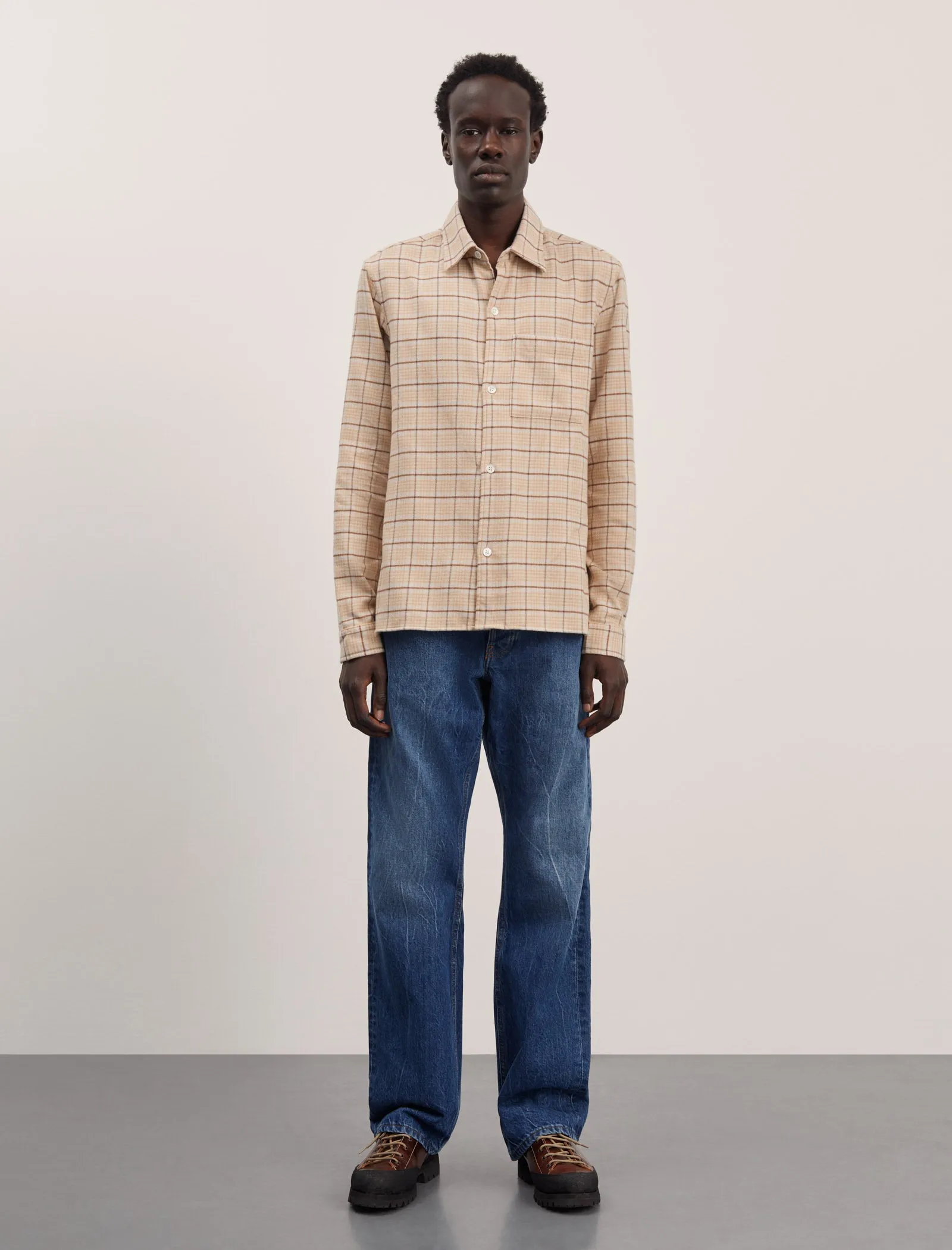 ANOTHER Shirt 4.0, Brown/Yellow Stripe sold by ANOTHER ASPECT