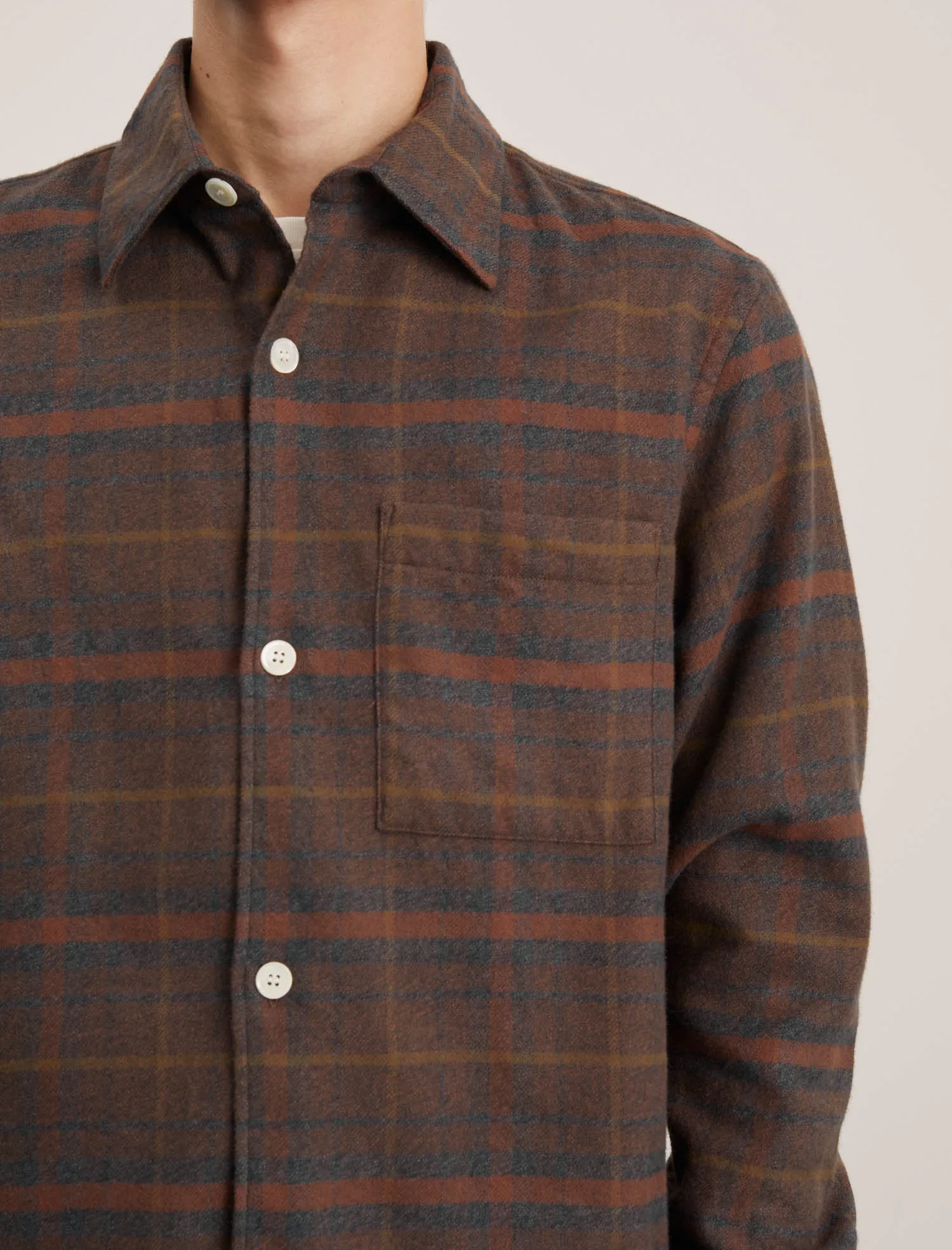 ANOTHER Shirt 4.0, Brown Check sold by ANOTHER ASPECT product image thumbnail 4