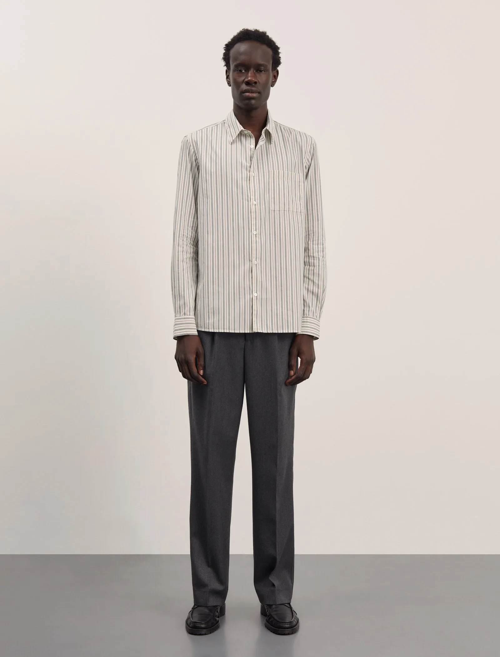 ANOTHER Shirt 3.0, Small Green Stripe sold by ANOTHER ASPECT