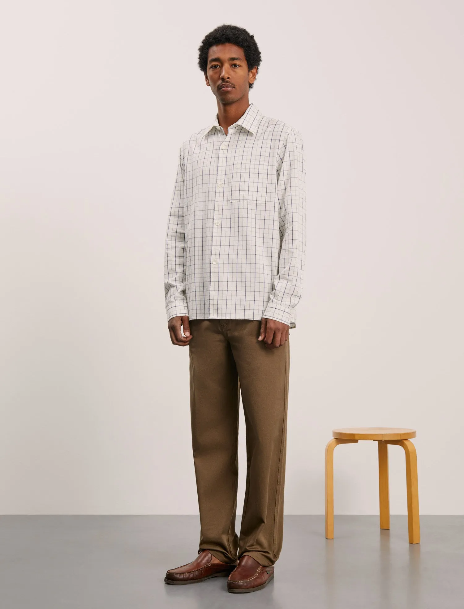 ANOTHER Shirt 4.0, Blue/White Check sold by ANOTHER ASPECT