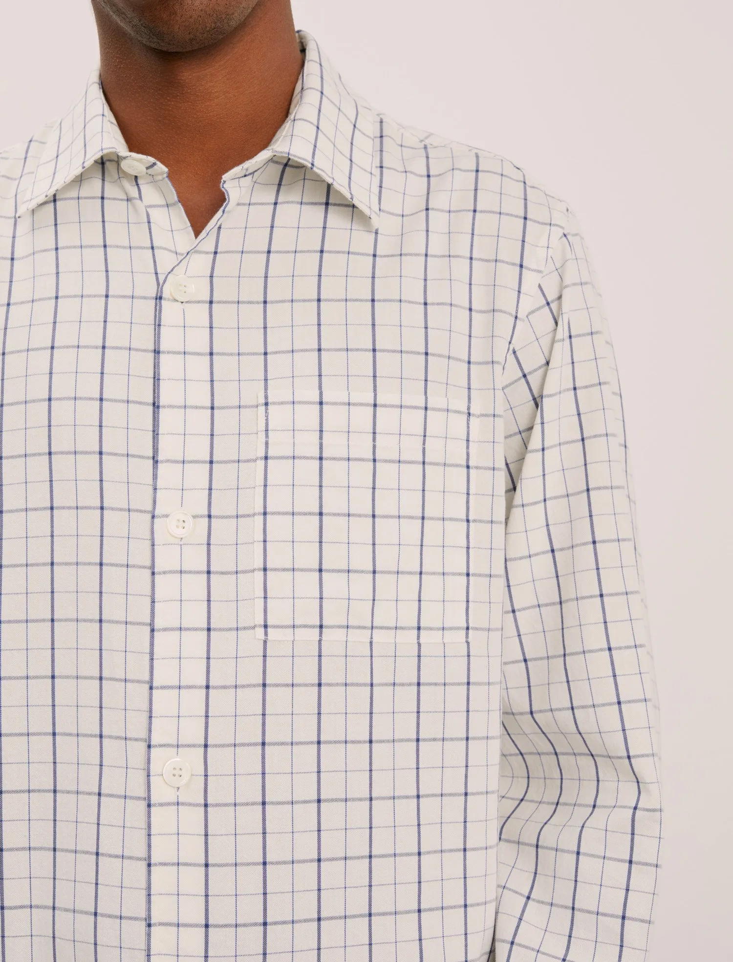 ANOTHER Shirt 4.0, Blue/White Check sold by ANOTHER ASPECT product image thumbnail 4