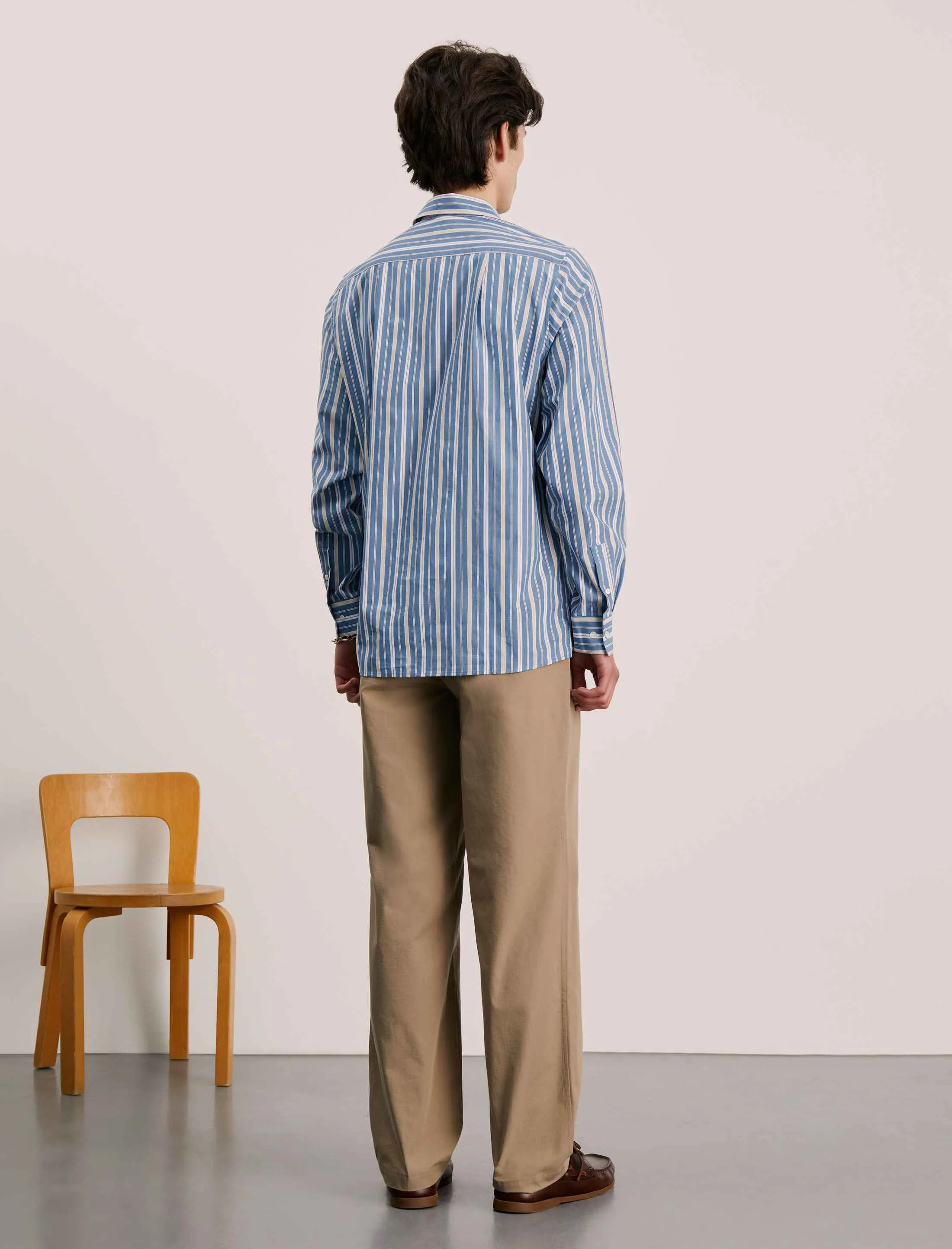 ANOTHER Shirt 3.0, Blue Gold Stripe sold by ANOTHER ASPECT product image thumbnail 3