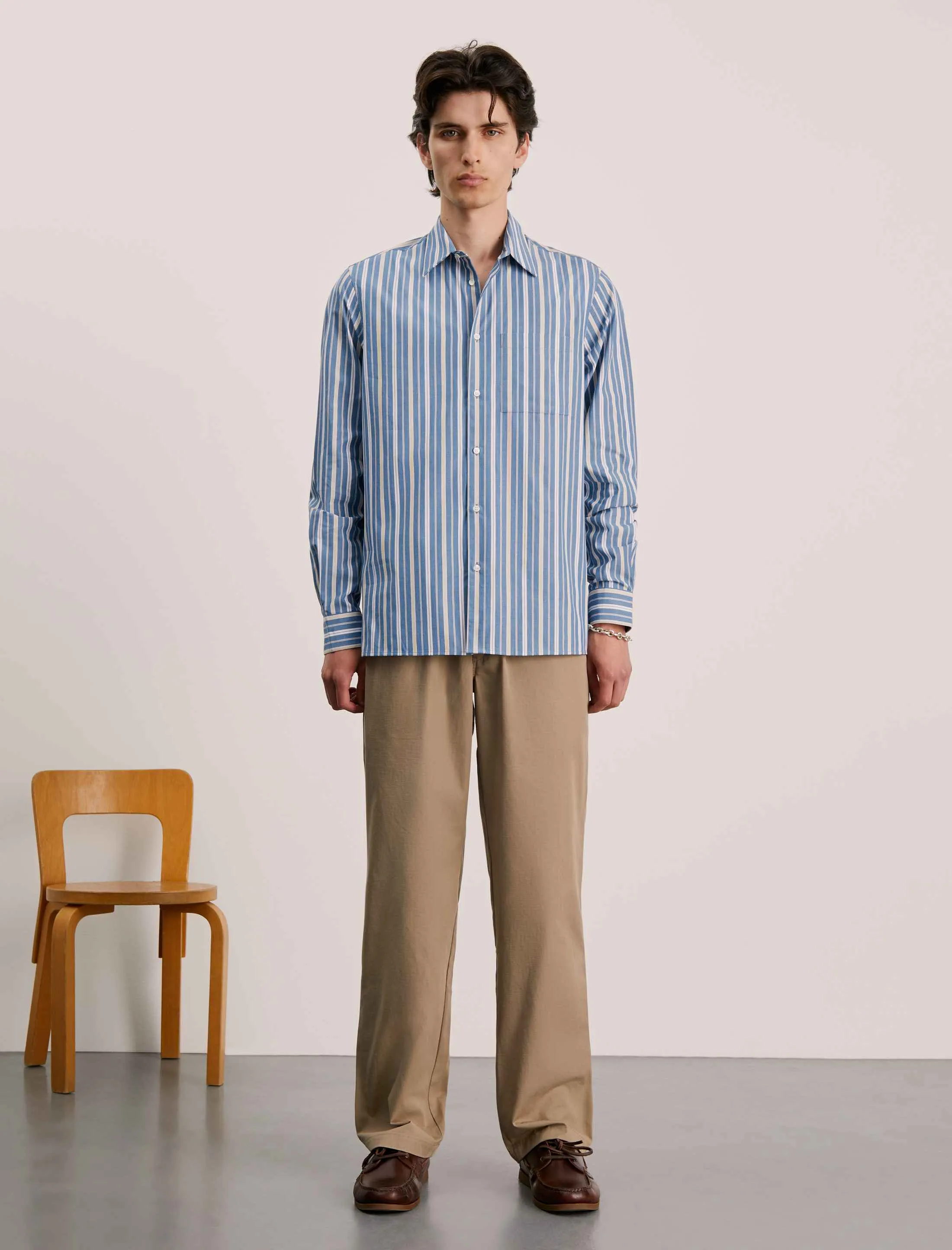 ANOTHER Shirt 3.0, Blue Gold Stripe sold by ANOTHER ASPECT