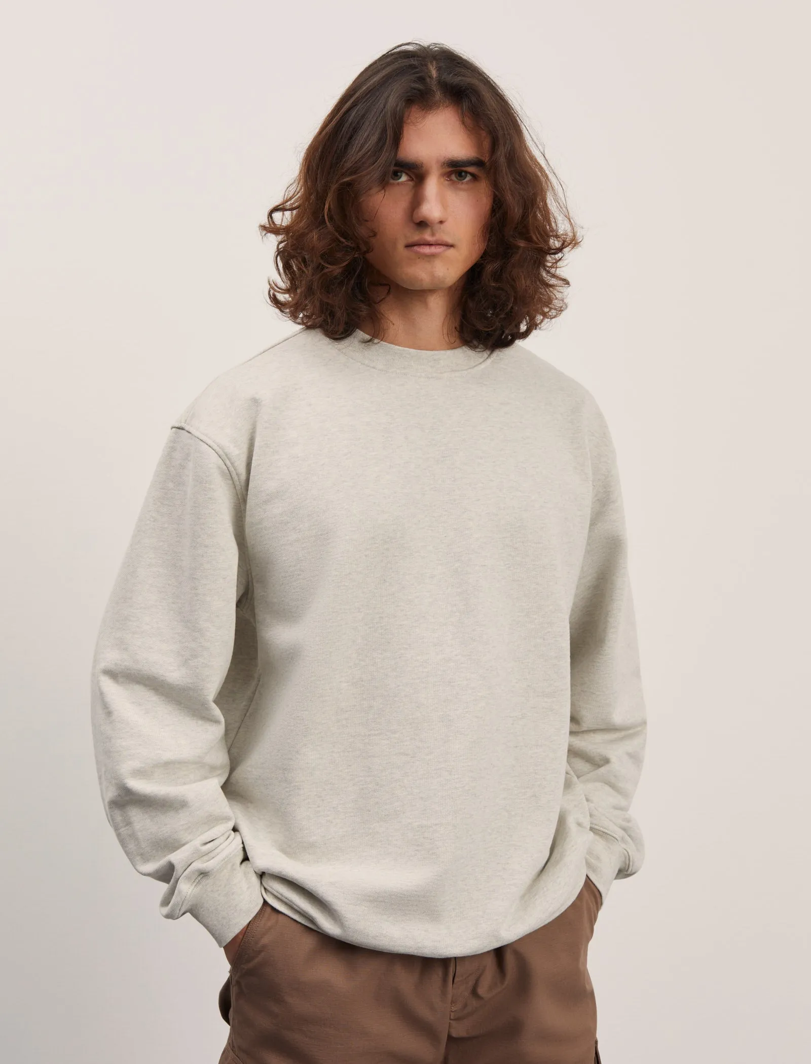 ANOTHER Sweatshirt 1.0, Light Grey Melange sold by ANOTHER ASPECT product image thumbnail 2