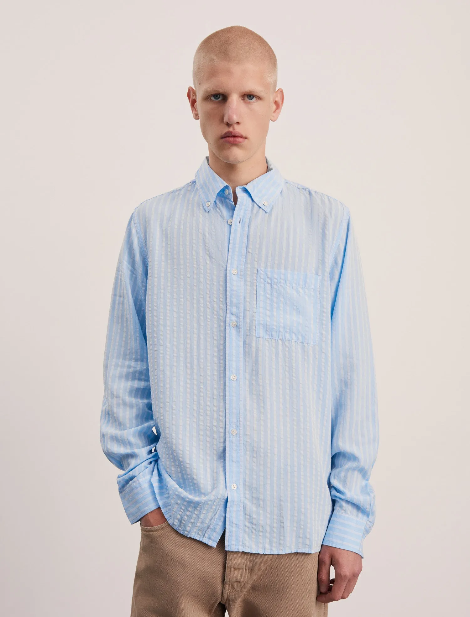ANOTHER Shirt 1.0, Sky Blue Stripe sold by ANOTHER ASPECT product image thumbnail 2