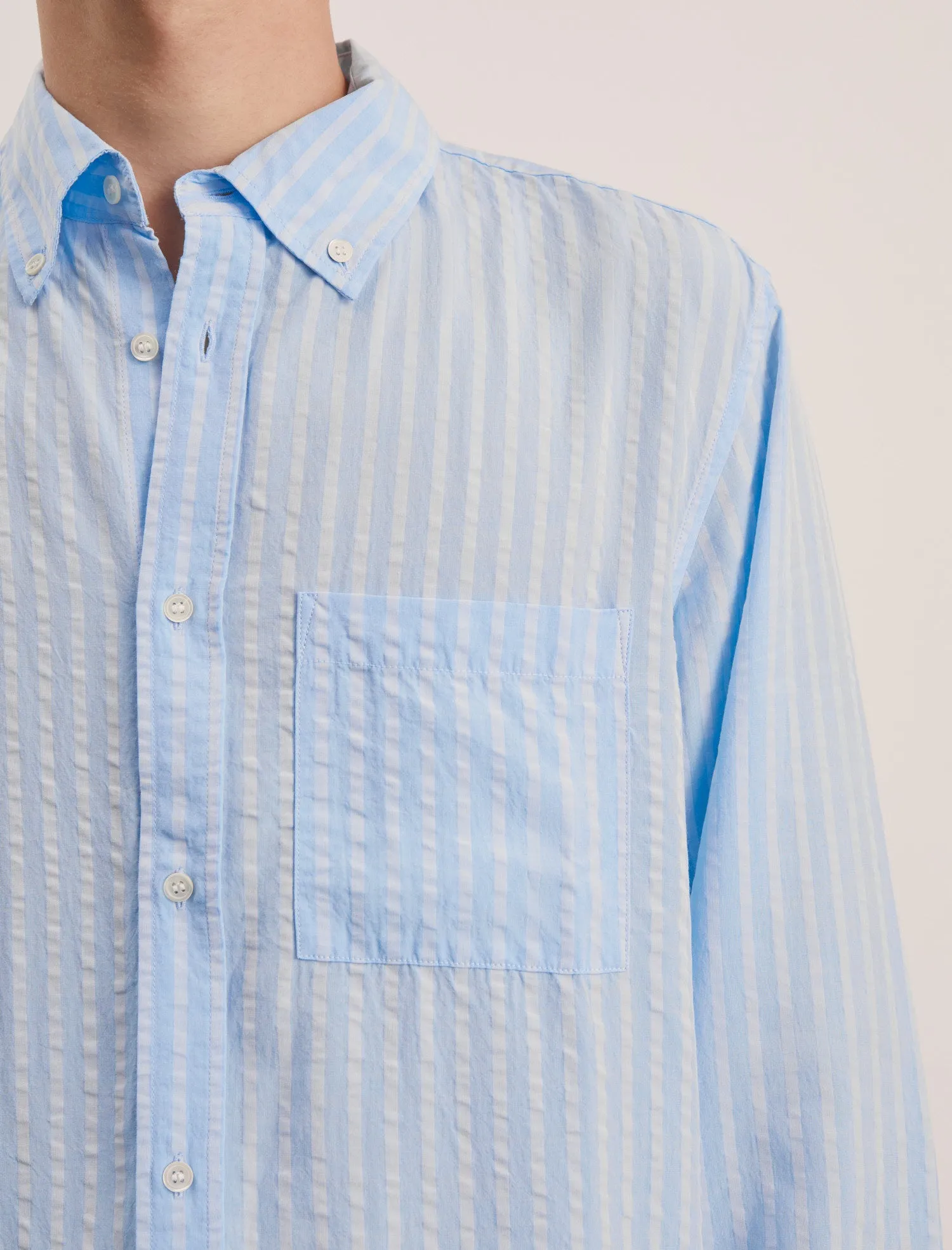 ANOTHER Shirt 1.0, Sky Blue Stripe sold by ANOTHER ASPECT product image thumbnail 4