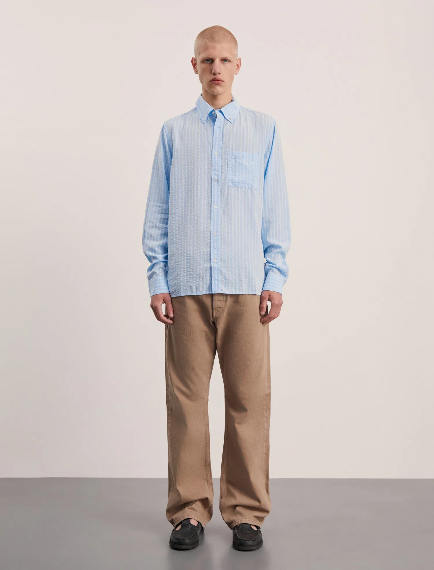 ANOTHER Shirt 1.0, Sky Blue Stripe sold by ANOTHER ASPECT