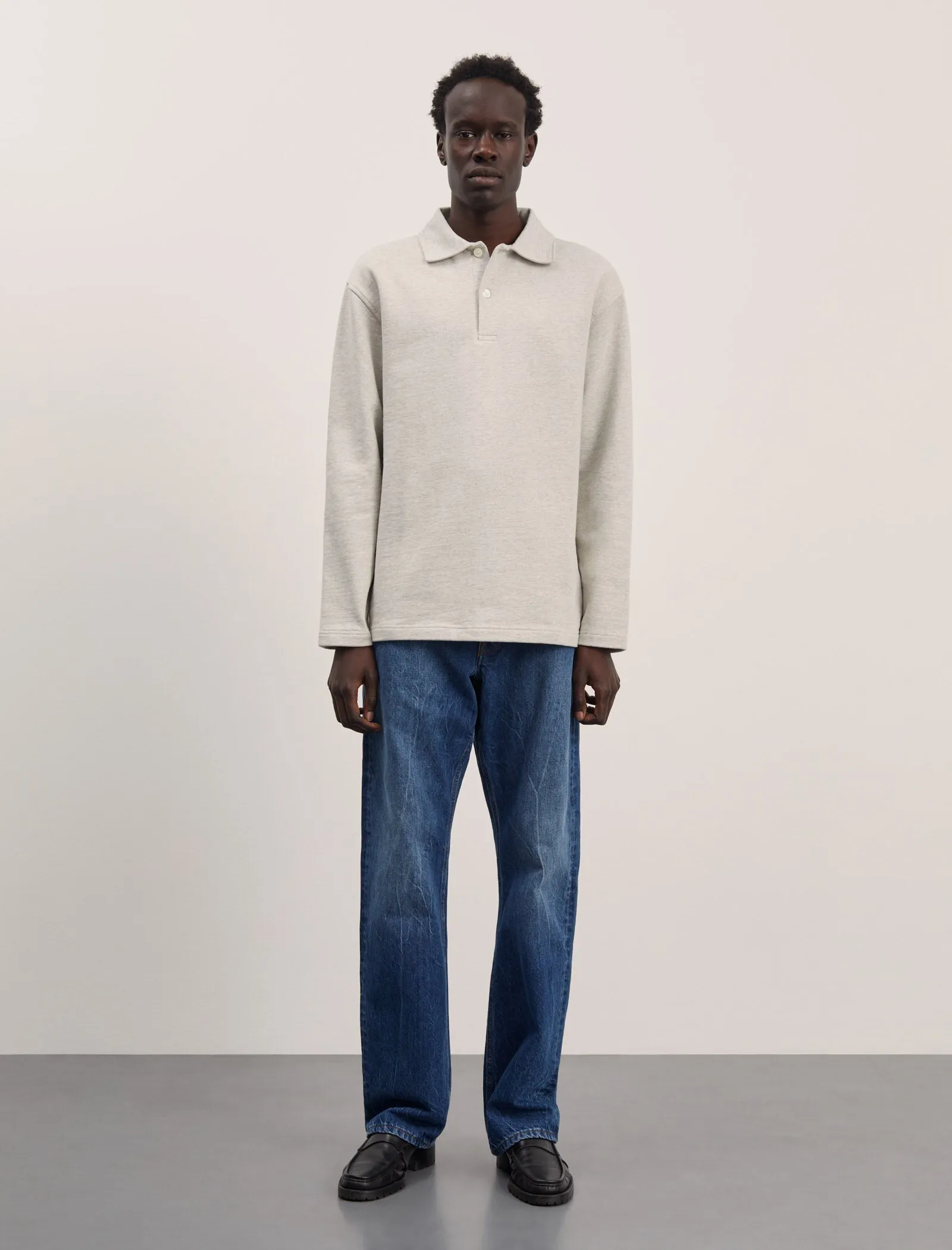 ANOTHER Polo Shirt 1.0, Light Grey Melange sold by ANOTHER ASPECT