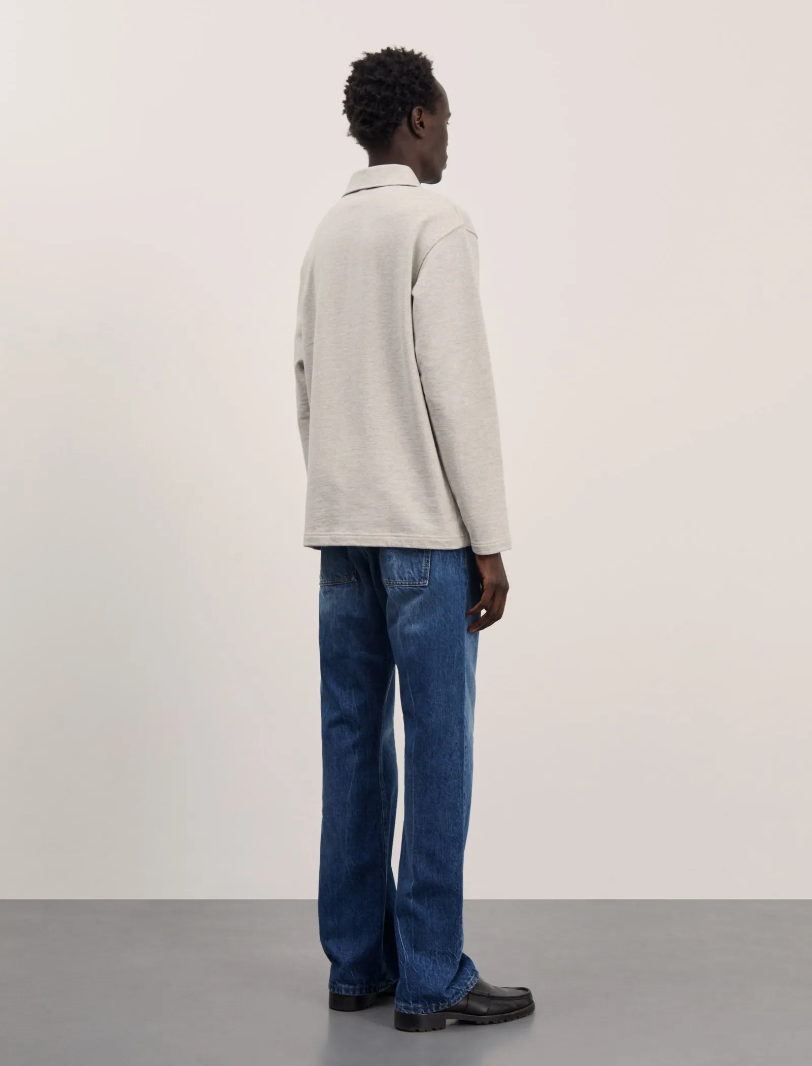 ANOTHER Polo Shirt 1.0, Light Grey Melange sold by ANOTHER ASPECT product image thumbnail 3