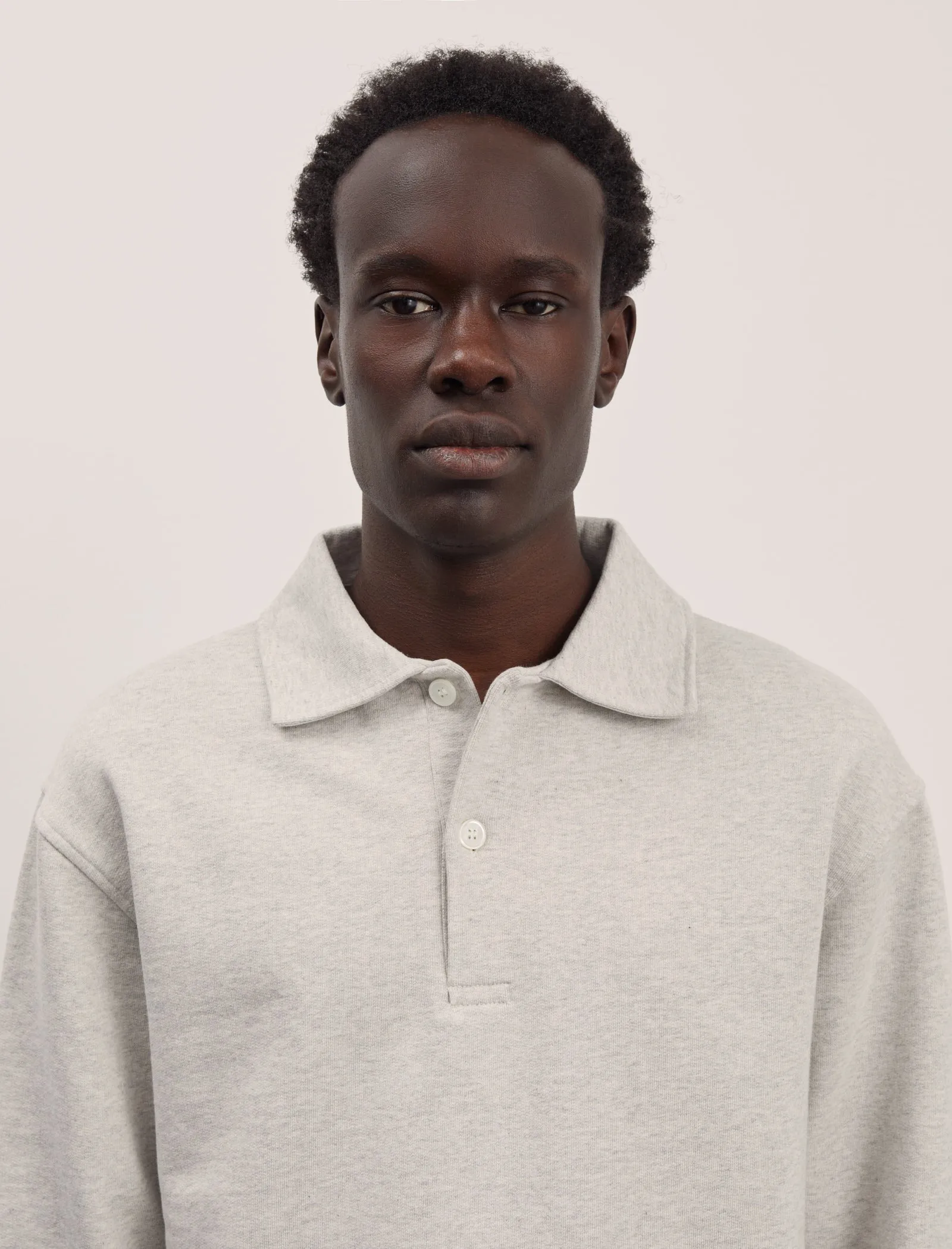 ANOTHER Polo Shirt 1.0, Light Grey Melange sold by ANOTHER ASPECT product image thumbnail 4