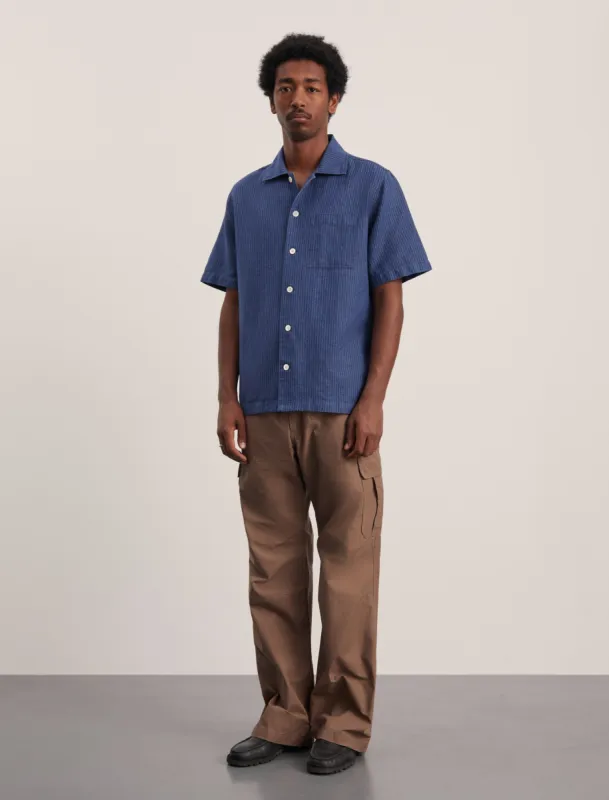 ANOTHER Shirt 2.0, Indigo Stripe made by ANOTHER ASPECT