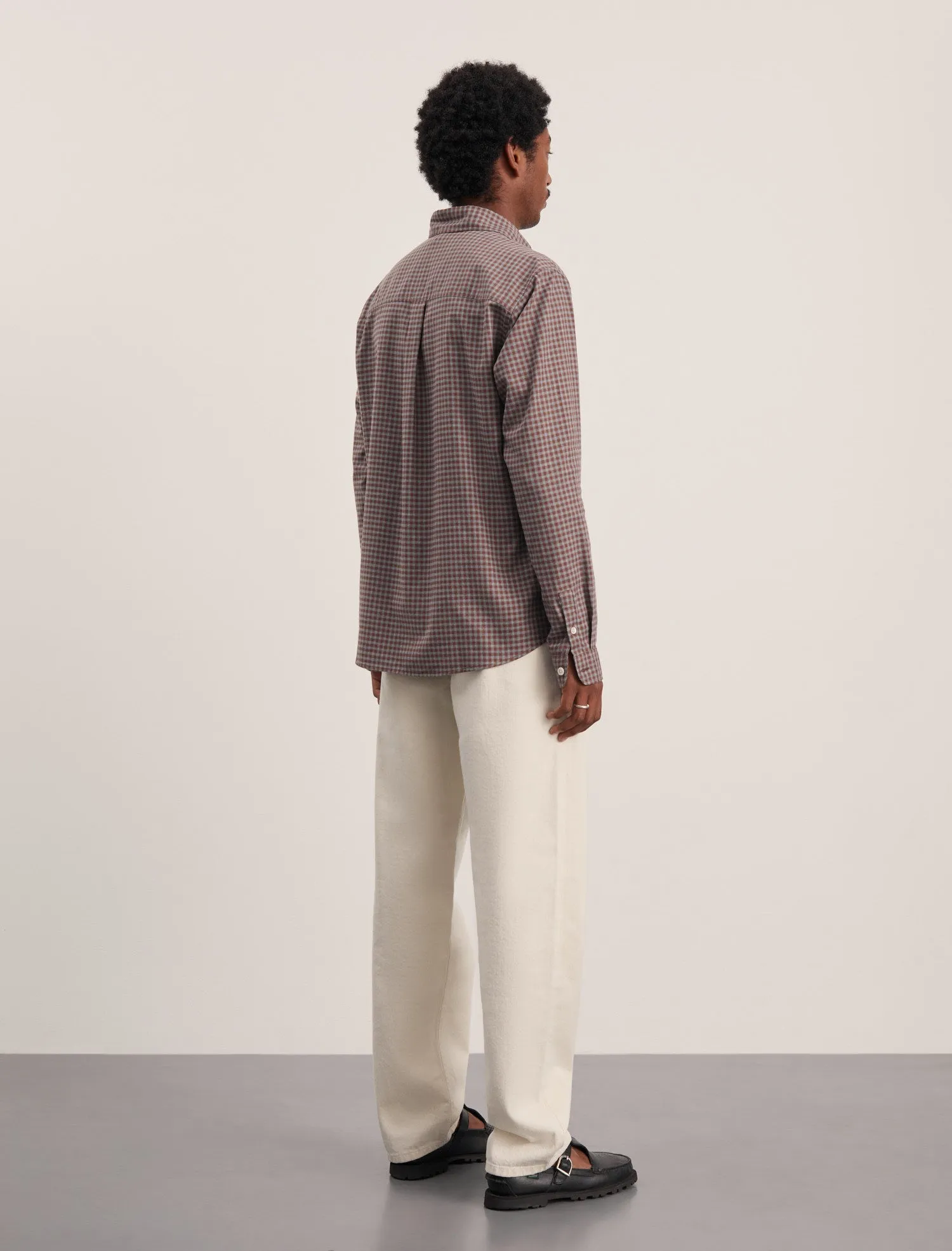 ANOTHER Shirt 4.0, Chestnut Brown Check sold by ANOTHER ASPECT product image thumbnail 3