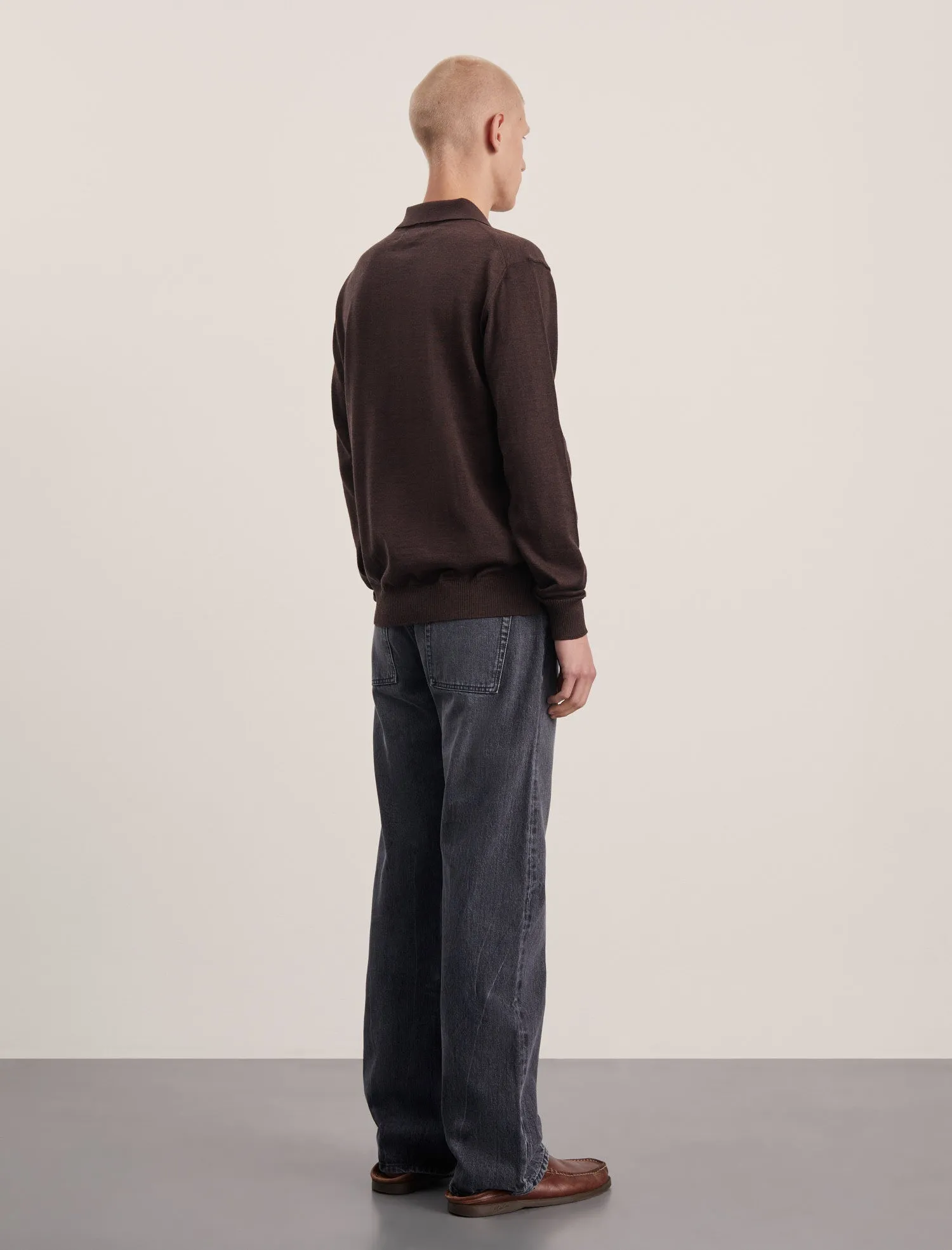 ANOTHER Polo Shirt 2.0, Brown Melange sold by ANOTHER ASPECT product image thumbnail 3